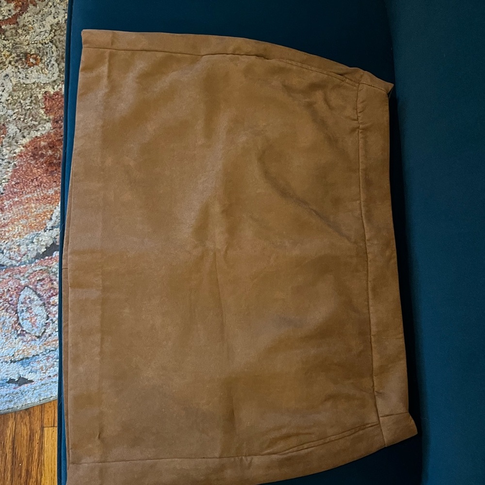 J. Crew Tan Suede Skirt